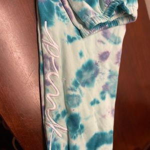 PINK tie dye sweats